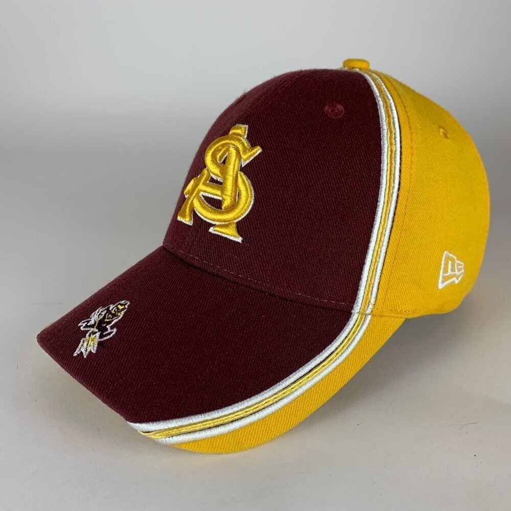 Arizona State Sun Devils NCAA Vintage Maroon Gold New Era Strapback Hat